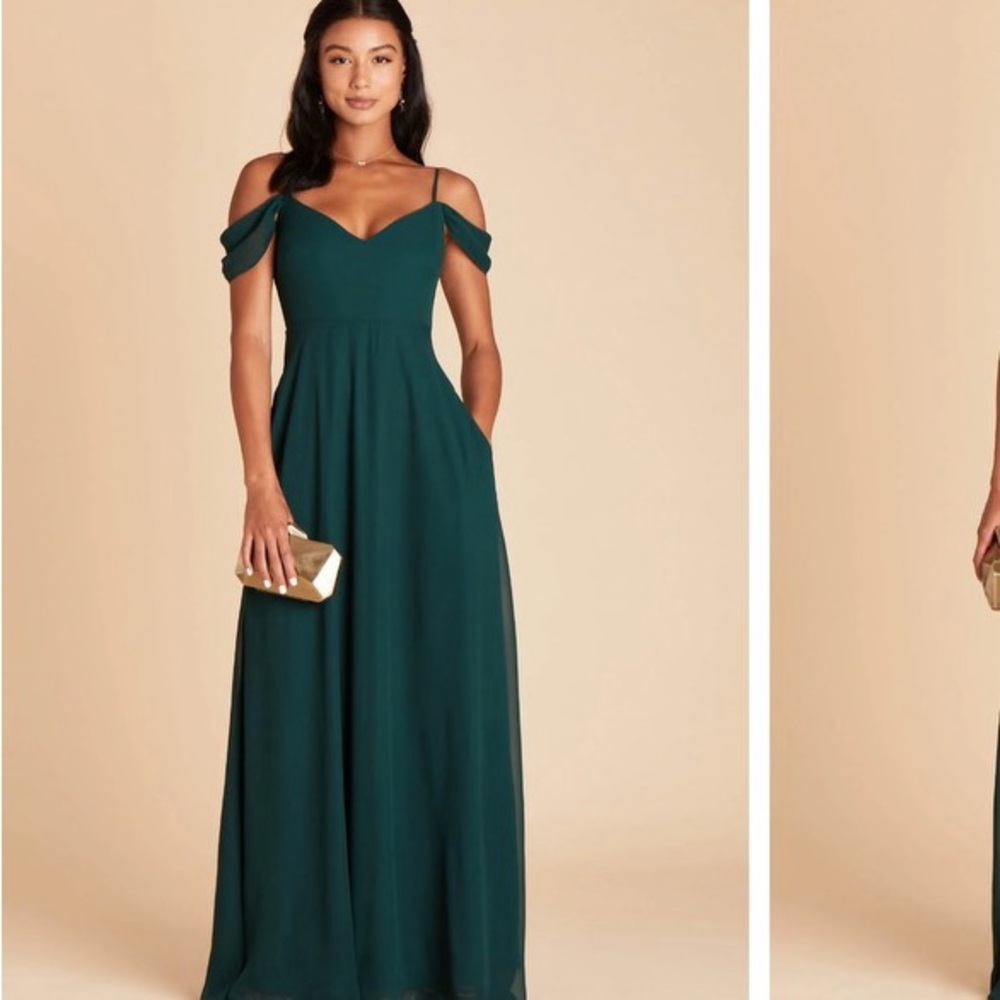 Birdy Grey Emerald Green Chiffon Dress